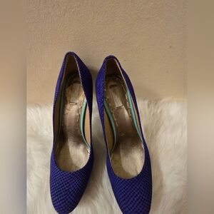 Rachel Rachel Roy Women's  Purple & Blue Textured Heels  Shoes size 9 1/2 M